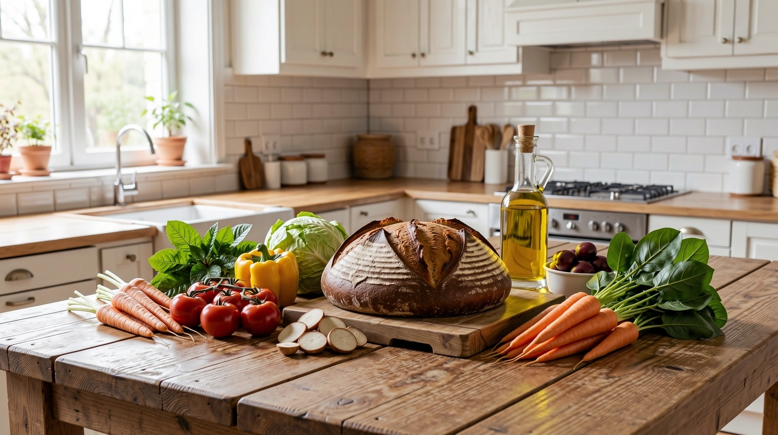 Čerstvé suroviny na prípravu zdravého jedla